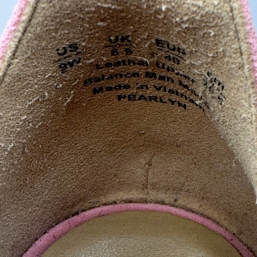 Naturalizer Pearlyn pink leather suede Barbiecore blockheel chunky 90’s platform